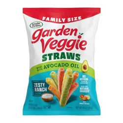 Sensible Portions Garden Veggie Straws Zesty Ranch Family Size with Avocado Oil - 10oz