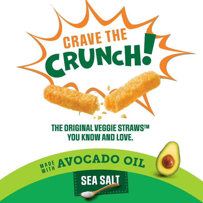 slide 3 of 12, Sensible Portions Garden Veggie Straws Sea Salt with Avocado Oil - 6oz, 6 oz