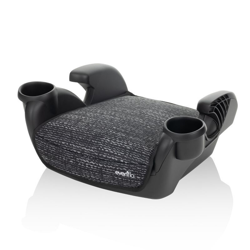 slide 2 of 7, Evenflo GoTime No Back Booster Car Seat - Static Black, 1 ct