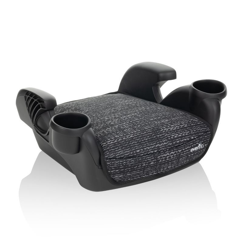 slide 3 of 7, Evenflo GoTime No Back Booster Car Seat - Static Black, 1 ct