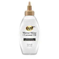 OGX Mirror Shine + Coconut Oil Nourishing Pre-Wash Hair Gloss - 4 fl oz: Liquid, Damage Repair, All Hair Types