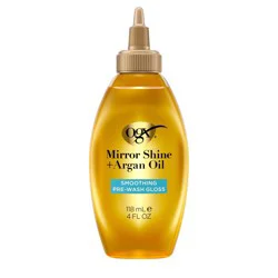 OGX Mirror Shine + Argan Oil Smoothing Pre-Wash Hair Gloss - 4 fl oz