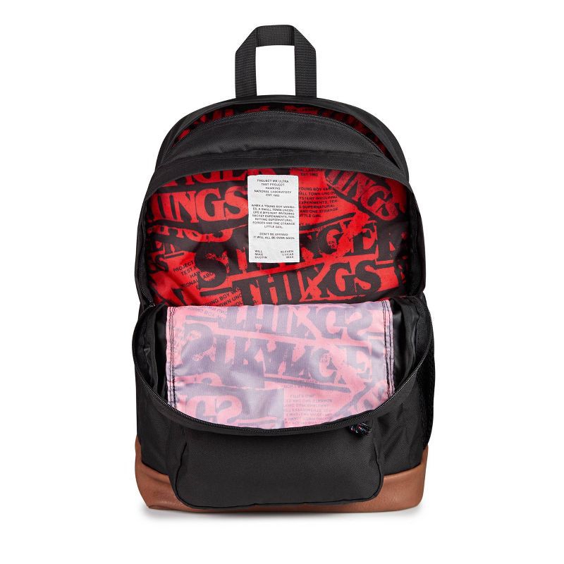 slide 4 of 8, JanSport 34L Cool Student 17.5" Stranger Things Upside Down Backpack - Black, 34 liter