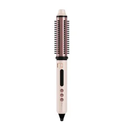 FHI Heat SwiftStyler Retractable Speed Styler Heating Curling Brush - Light Pink - 1"x1"