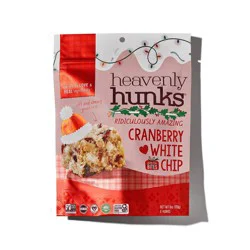 Heavenly Hunks Holiday Cranberry White Chip Cookie Bites - 6oz