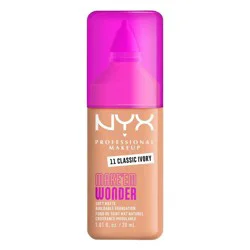 NYX Professional Makeup Make 'Em Wonder 24H Soft Matte Foundation - 11 Classic Ivory - 1.01 fl oz: Skin Tone Improvement, Vegan, Medium Coverage