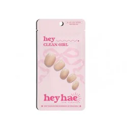 Heyhae Gel Nail Wrap - Hey Clean Girl - 28pc