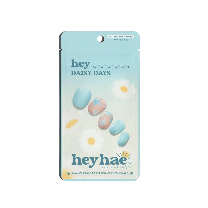 slide 1 of 10, Heyhae Gel Nail Wrap - Hey Daisy Days - 28pc, 28 ct