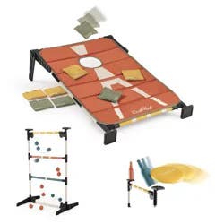 EastPoint 3-in-1 Backyard & Tailgate Game Combo Set with Ladderball, Bottle Smash and Full Accessories