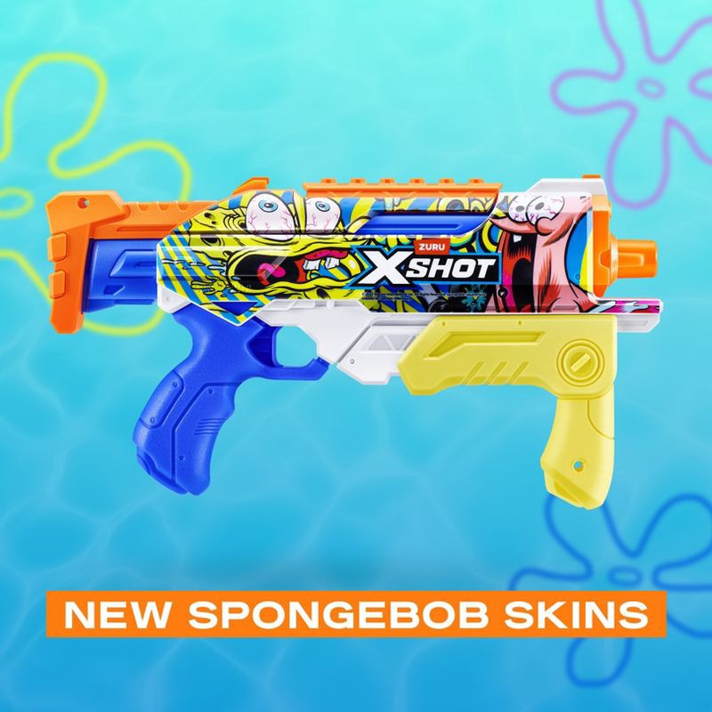 slide 2 of 7, XSHOT Water Skins Fast Fill Hyperload Water Blaster - Sponge Bob, 1 ct