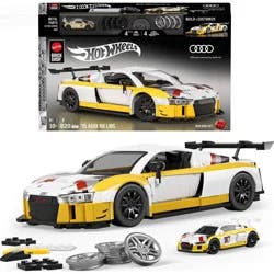 Mattel Brick Shop Hot Wheels ‘15 Audi R8 LMS Building Toy Kit 820pc for Collectors