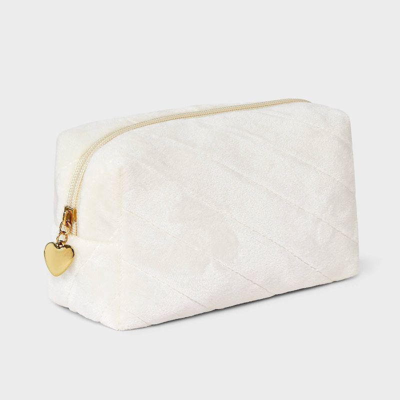 slide 3 of 4, Fleece Pouch Hair Bow Claw Clip Satin Hair Twister Spa Set - Wild Fable™ Pink, 1 ct