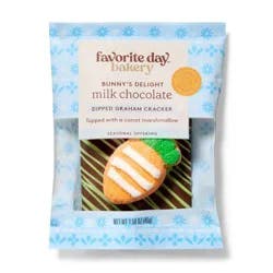 Easter Individual Milk Chocolate Dipped Graham with Carrot Marshmallow - 1.58oz - Favorite Day™