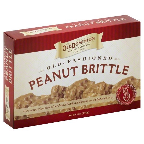 slide 1 of 5, Old Dominion Peanut Brittle, Old-Fashioned, 6 oz