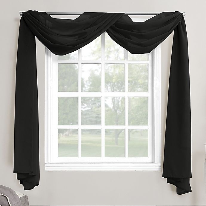 slide 1 of 1, No. 918 Emily Sheer Voile Rod Pocket Window Window Curtain Scarf, 1 ct