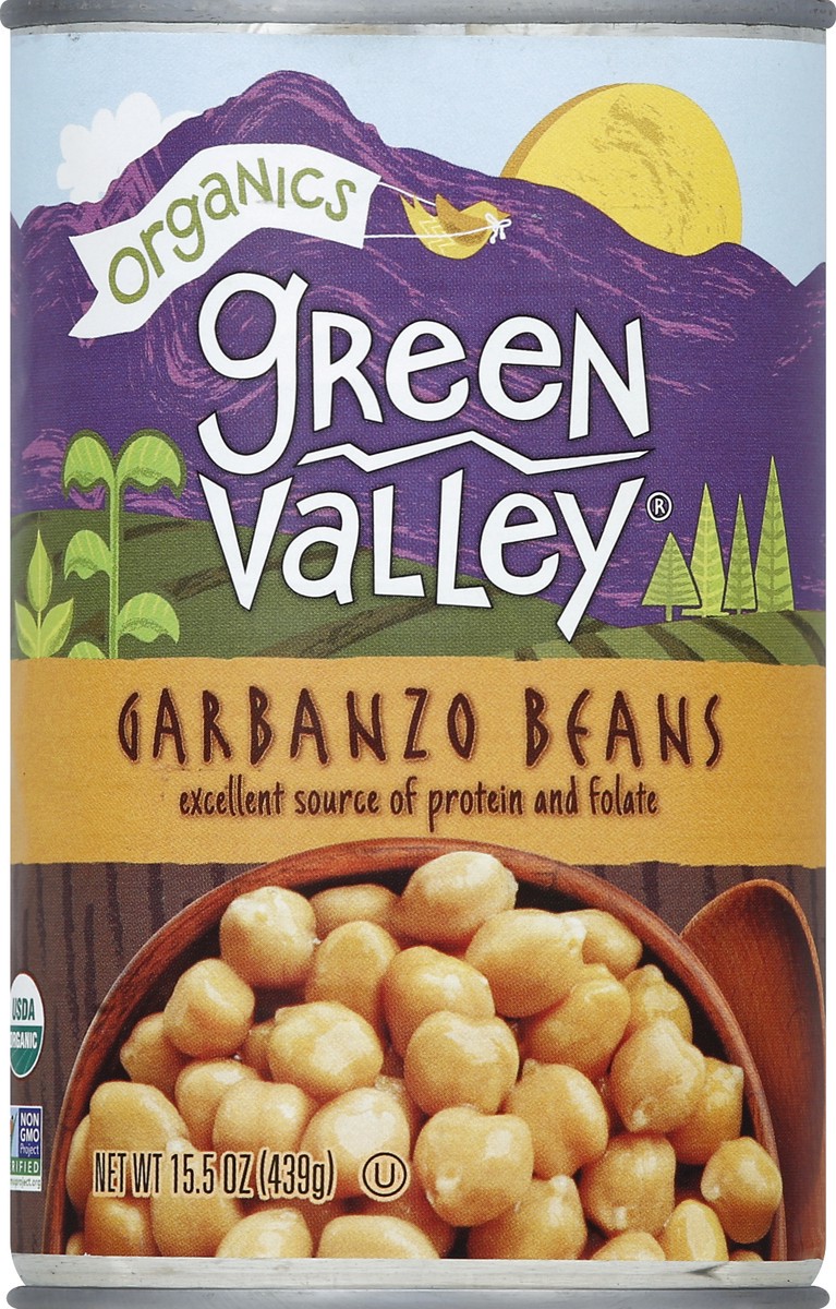 slide 2 of 2, Green Valley Organics Organics Garbanzo Beans, 15.5 oz, 15.5 oz