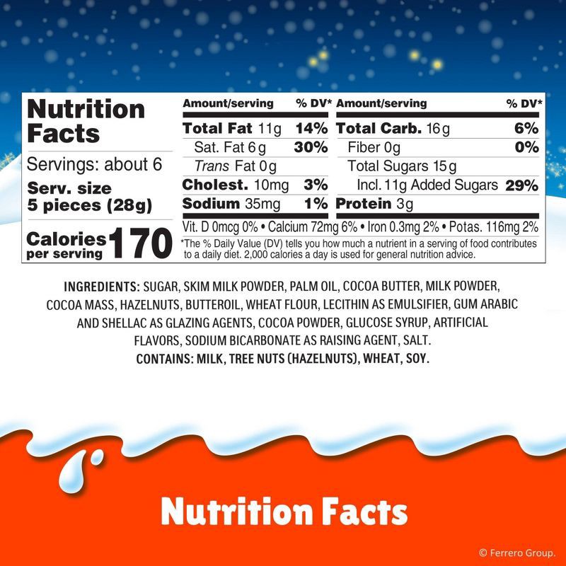 slide 2 of 6, Kinder Assorted Christmas Chocolates - 6.5oz, 6.5 oz