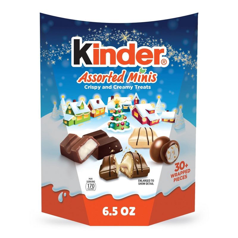 slide 1 of 6, Kinder Assorted Christmas Chocolates - 6.5oz, 6.5 oz