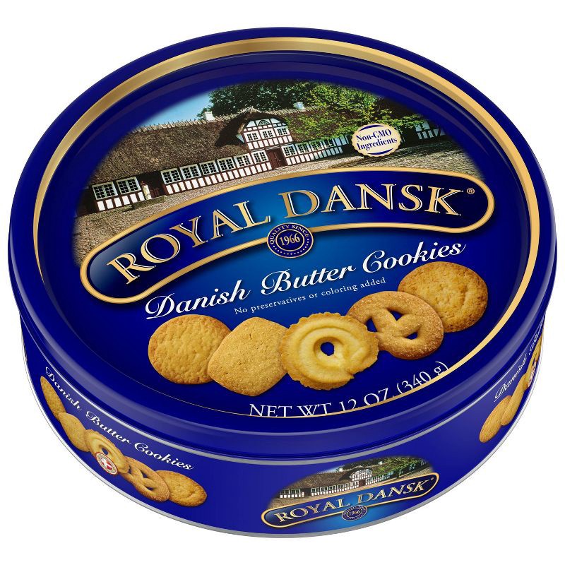 slide 3 of 10, Royal Dansk Danish Butter Holiday Cookies - 12oz, 12 oz