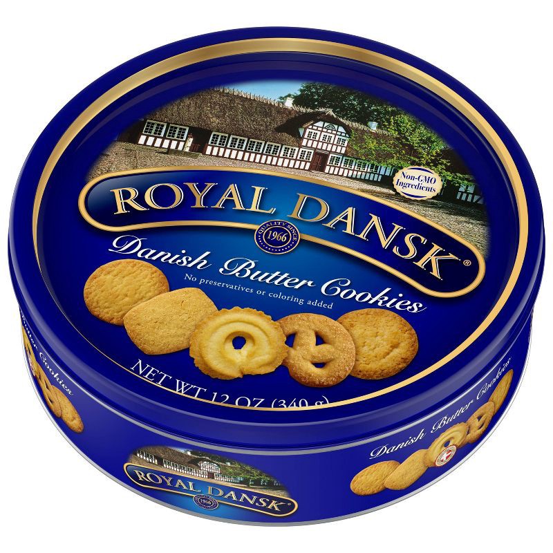 slide 4 of 10, Royal Dansk Danish Butter Holiday Cookies - 12oz, 12 oz