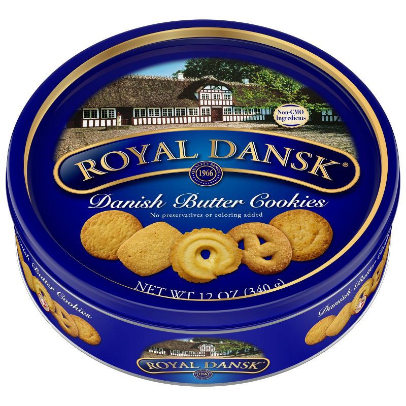 slide 1 of 10, Royal Dansk Danish Butter Holiday Cookies - 12oz, 12 oz