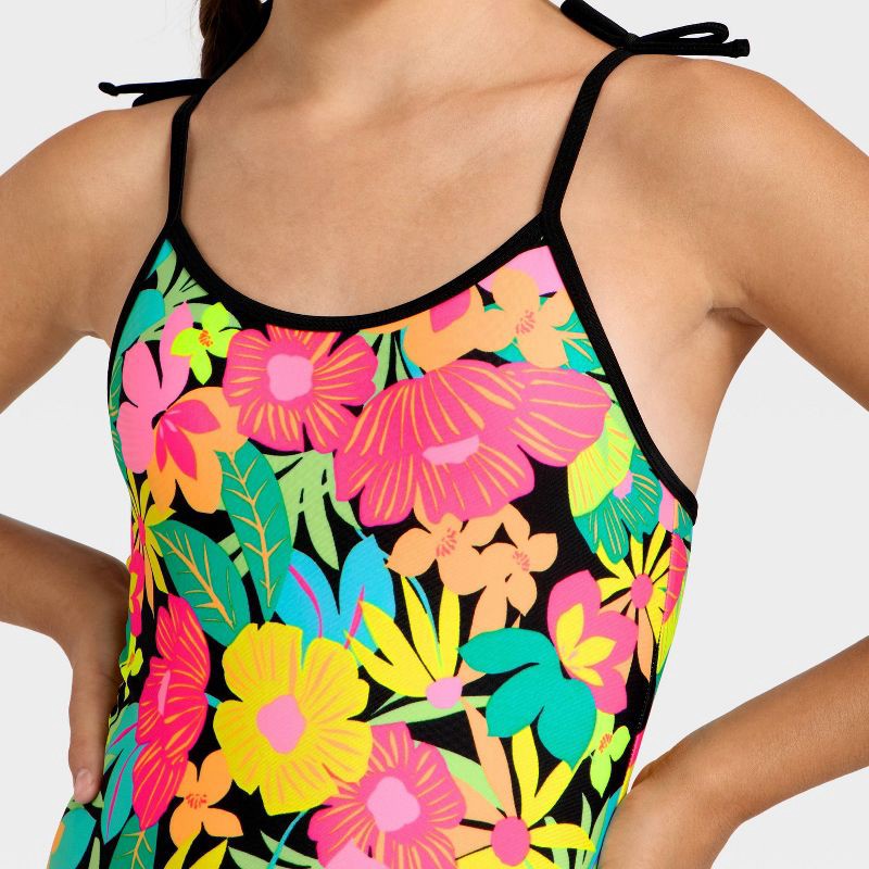 slide 3 of 3, Girls' Summer in Hyperbloom One Piece Swimsuit - Cat & Jack™ XS, 1 ct