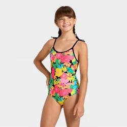 Girls' Summer in Hyperbloom One Piece Swimsuit - Cat & Jack™ M