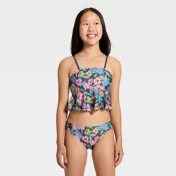 Girls' Floral Blossom Tankini Set - art class™ S