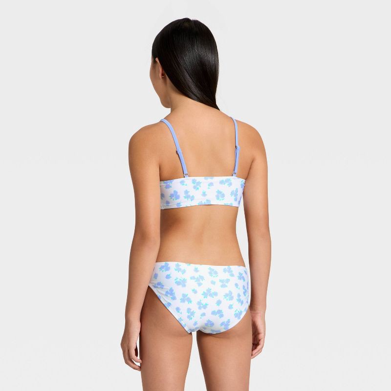 slide 2 of 3, Girls' Ditsy Rose Energy Bikini Set - art class™ XL, 1 ct