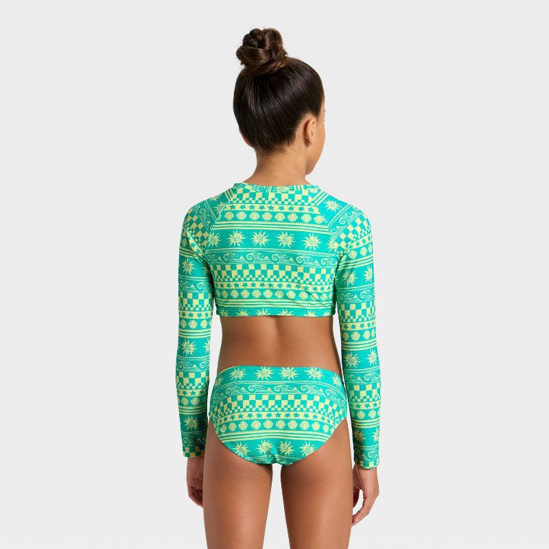 slide 2 of 3, Girls' Beach Life Swimwear Set - Cat & Jack™ L, 1 ct