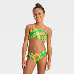 Girls' Giving Trop-lsational Swimwear Set - Cat & Jack™ Yellow S