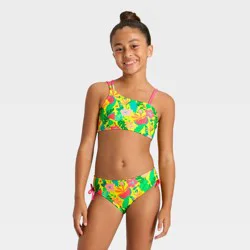Girls' Giving Trop-lsational Swimwear Set - Cat & Jack™ Yellow M