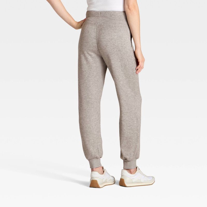 slide 2 of 3, Women's High-Rise Knit Joggers - Universal Thread™ Heather Gray S, 1 ct