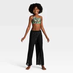 Girls' Paraiso Floral Bikini Set - art class™ Black XS