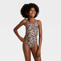 Girls' Ditsy Darling One Piece Swimsuit - art class™ L