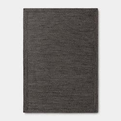 5'x7' Natural Woven Rectangular Braided Outdoor Area Rug Heathered Charcoal - Threshold™