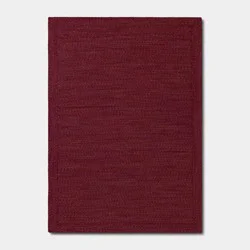 5'x7' Natural Woven Rectangular Braided Outdoor Area Rug Rose - Threshold™