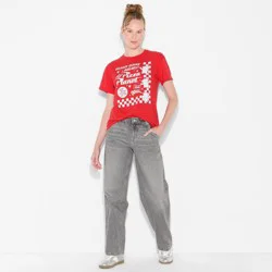 Disney Women's Pizza Planet Short Sleeve Graphic T-Shirt - Red S