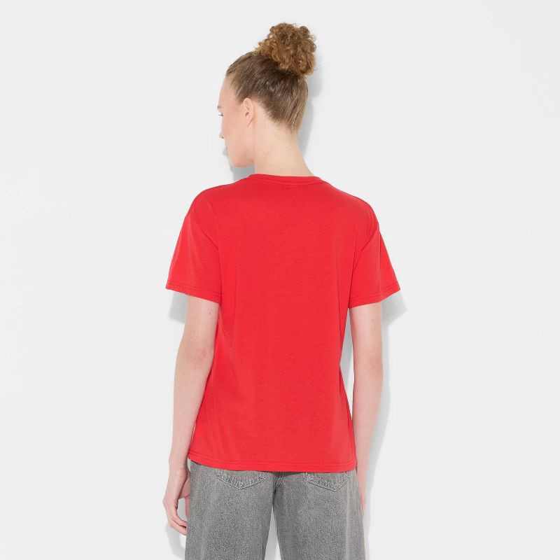slide 3 of 3, Disney Women's Pizza Planet Short Sleeve Graphic T-Shirt - Red XXL, 1 ct