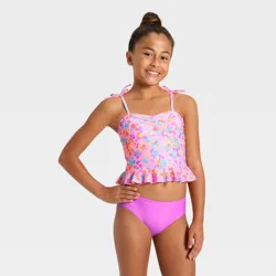 Girls' Abstract Animal Tankini Set - Cat & Jack™ S