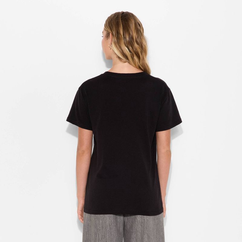 slide 3 of 3, Women's Selena Gomez Call Me When You Break Up Short Sleeve Graphic T-Shirt - Black S, 1 ct