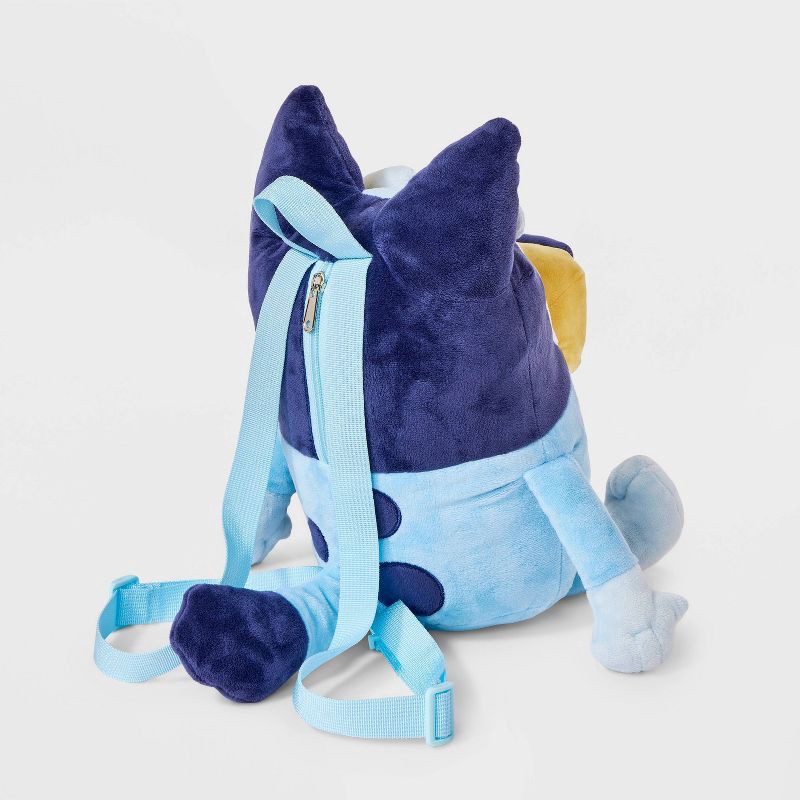 slide 2 of 4, Kids' Bluey Plush Backpack - Blue, 1 ct