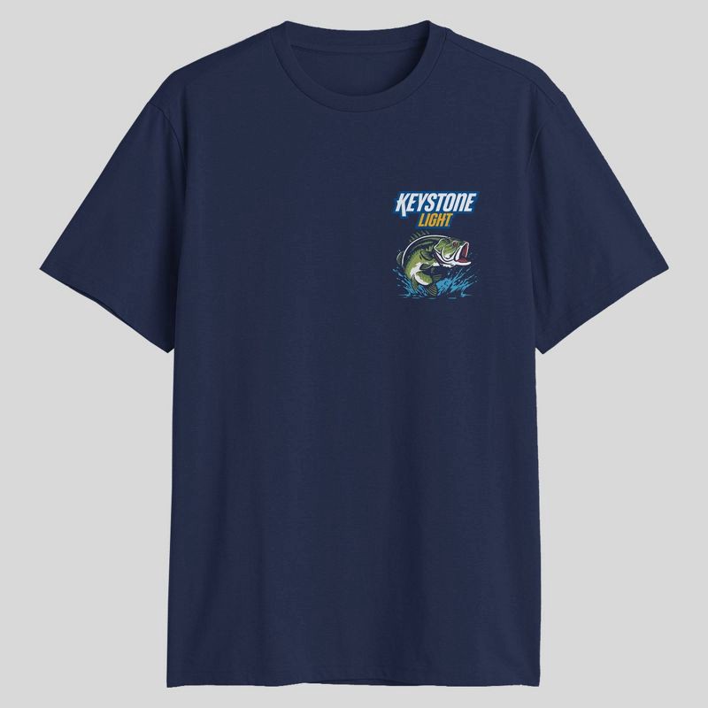 slide 1 of 3, Miller Men's Keystone Light Graphic T-Shirt - Navy Blue S, 1 ct