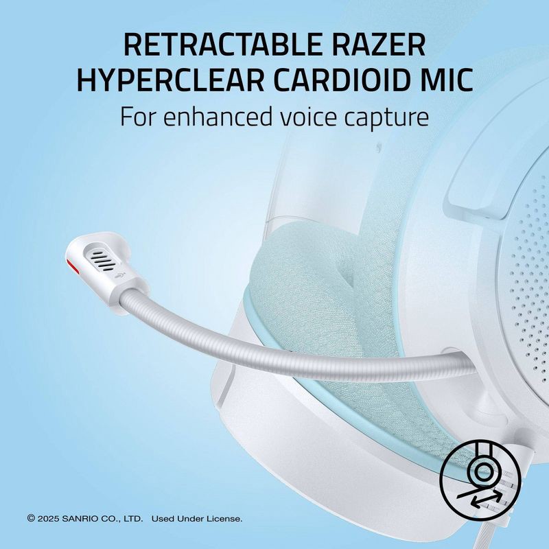 slide 3 of 9, Razer Kraken V4 X Wired Gaming Headset - Cinnamoroll Edition, 1 ct