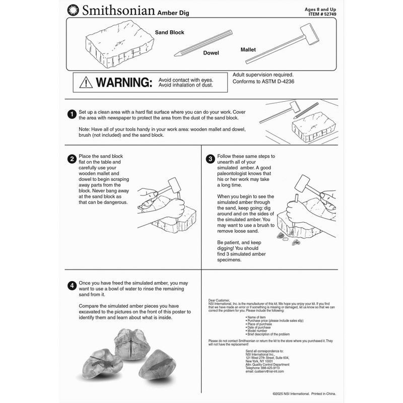 slide 5 of 5, Smithsonian Amber Dig Value Kit, 1 ct