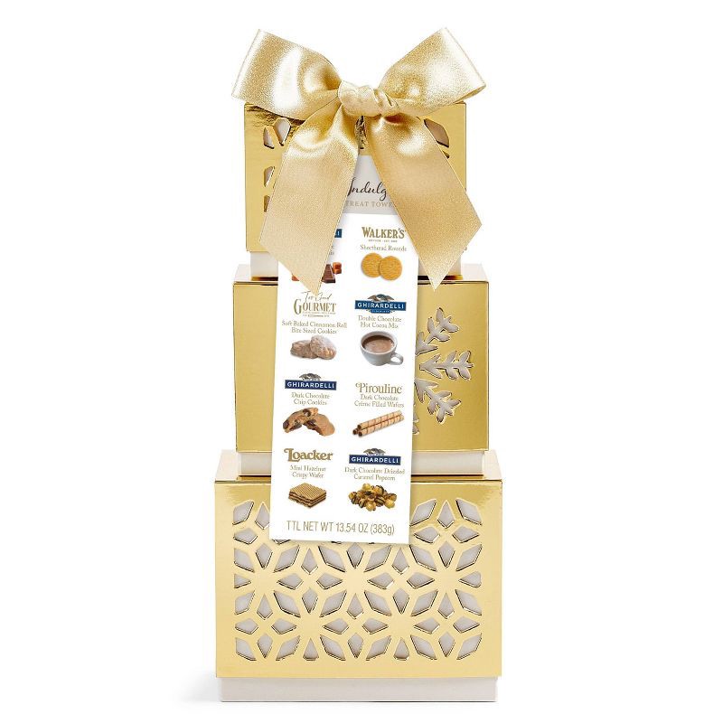 slide 1 of 5, DesignPac Golden Indulgence Tower Christmas Gift Set - 13.54oz, 13.54 oz