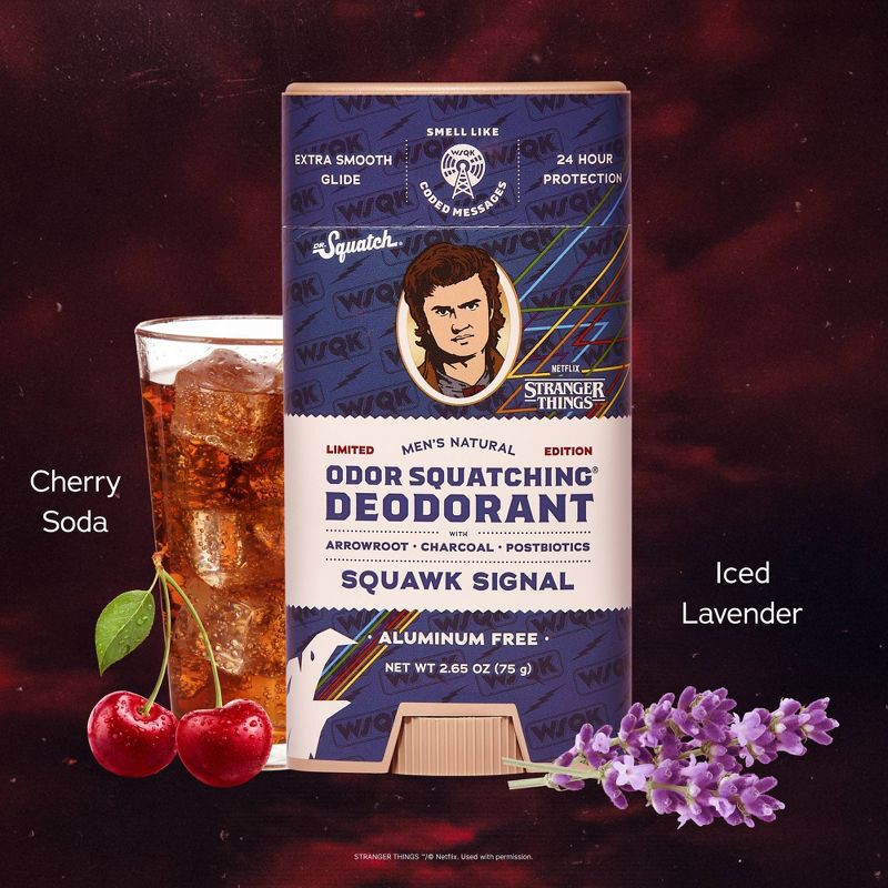slide 3 of 7, DR. SQUATCH Men's Natural Deodorant - Squawk Signal - 2.65oz, 2.65 oz