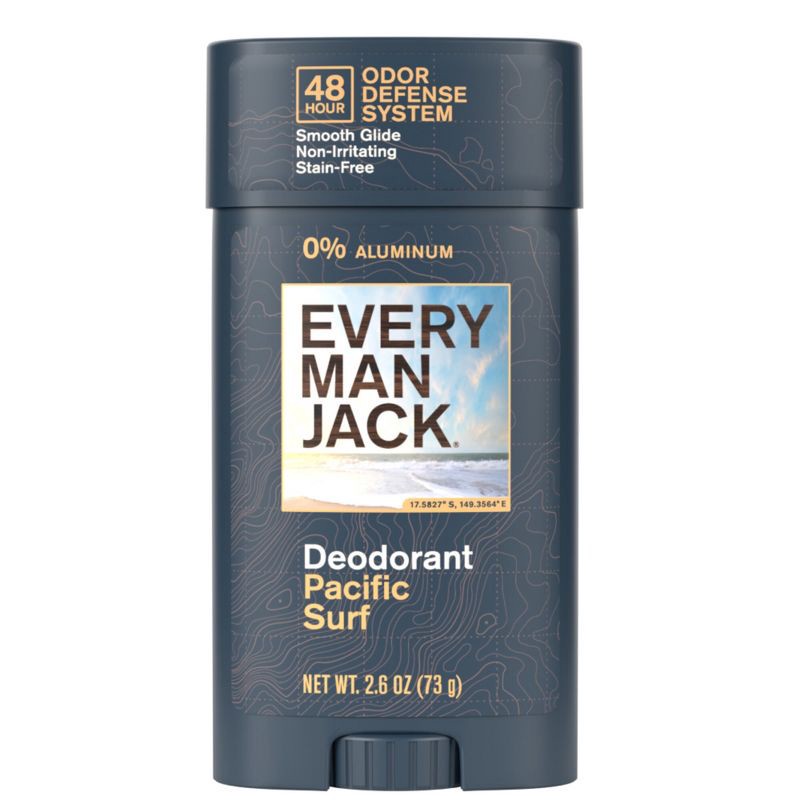 slide 2 of 7, Every Man Jack 48-Hour Odor Defense Deodorant - Aluminum-Free - Pacific Surf - 2.6oz, 2.6 oz