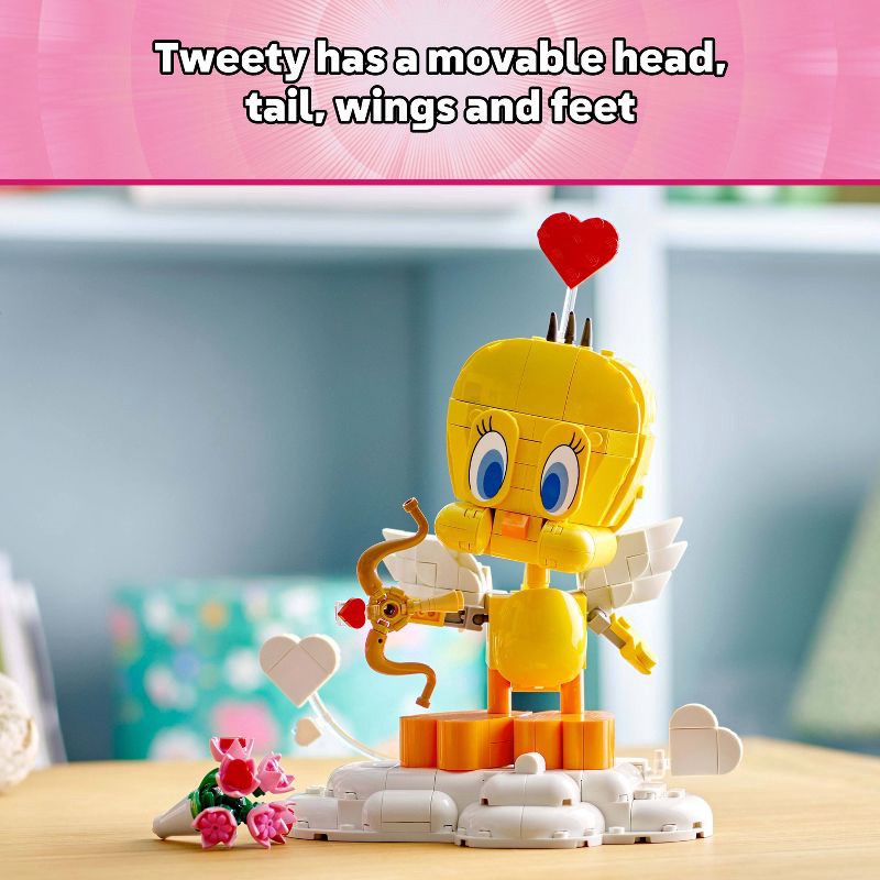 slide 3 of 6, LEGO Looney Tunes Sweetheart Tweety Bird Building Toy, Valentine's Day Craft & Décor, 40824, 1 ct