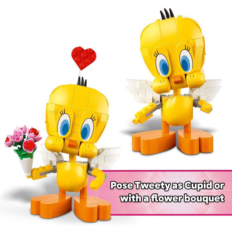 slide 6 of 6, LEGO Looney Tunes Sweetheart Tweety Bird Building Toy, Valentine's Day Craft & Décor, 40824, 1 ct